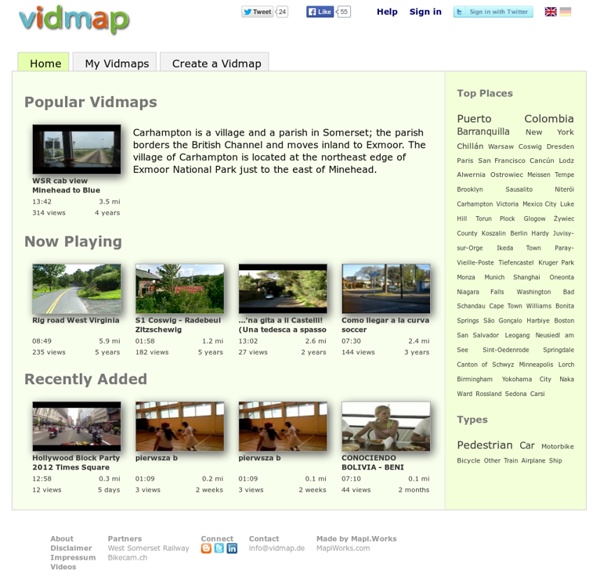 Vidmap - Geotagging for Videos