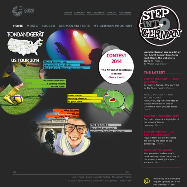 Step into German - Learn German through Music and Soccer - Goethe-Institut