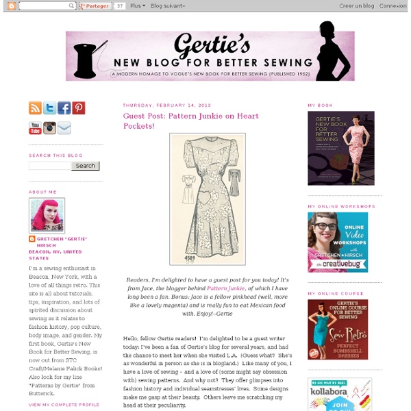 Gertie's New Blog for Better Sewing