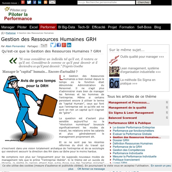 Qu'est-ce que la GRH Gestion des Ressources Humaines