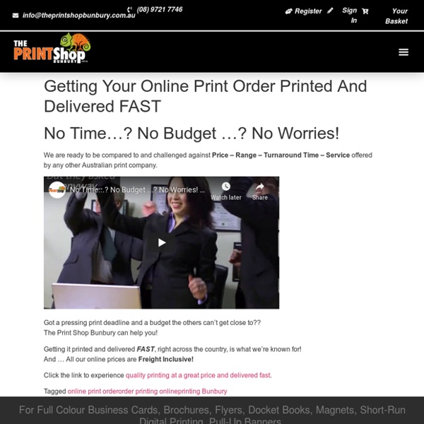 Getting Your Online Print Order Printed And Delivered FAST