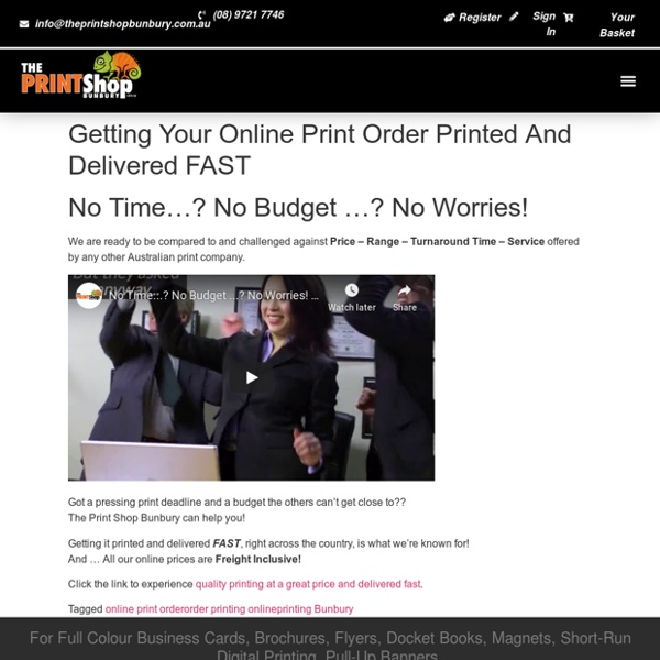 Getting Your Online Print Order Printed And Delivered FAST Pearltrees