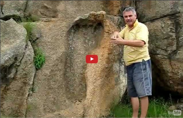 Giant Foot Print 200 Million Yrs Old - South Africa