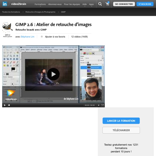 GIMP 2.6 : Atelier de retouche d’images