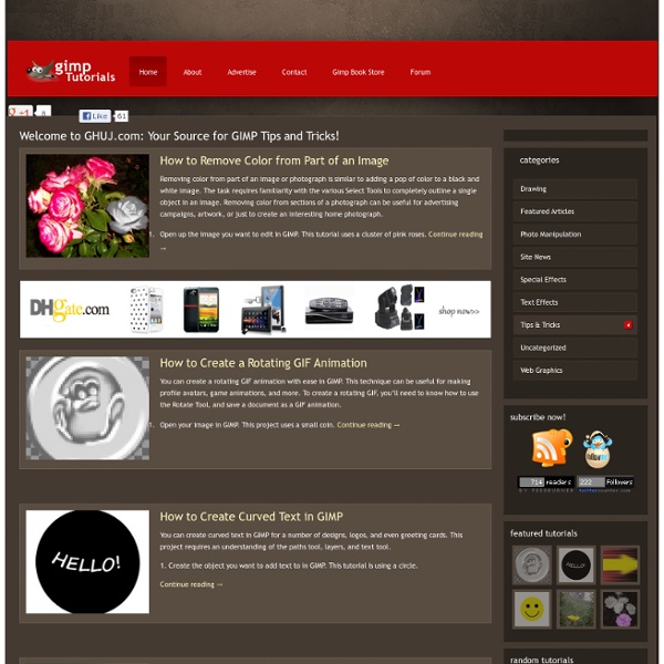 GHUJ – Gimp Tutorials - Best GIMP Tutorials