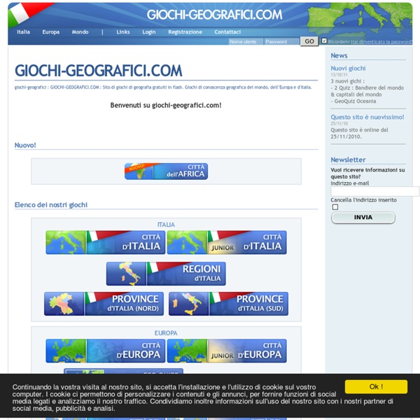 GIOCHI-GEOGRAFICI.COM giochi geografia