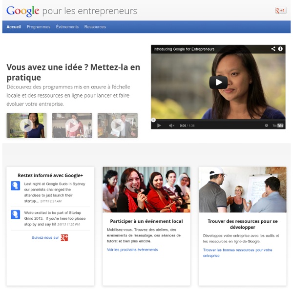 For Entrepreneurs – Google for Entrepreneurs