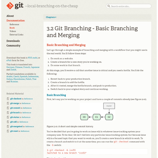 Git Book - Basic Branching and Merging