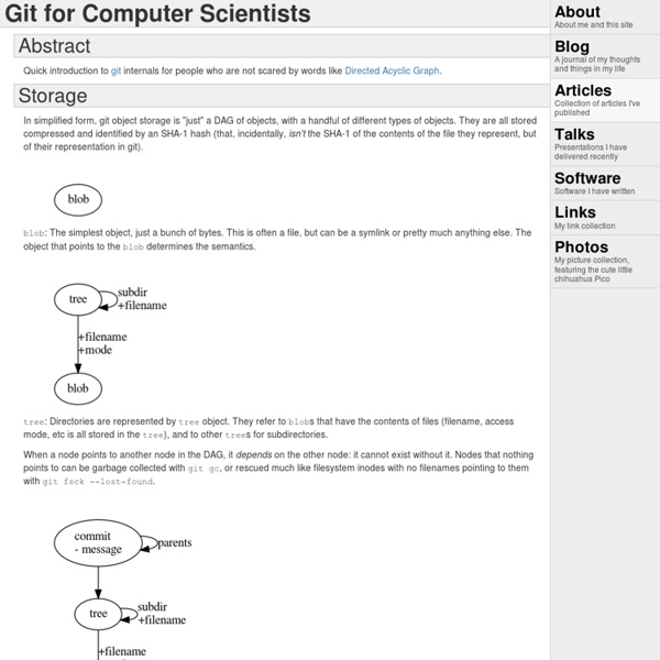 Tv's cobweb: Git for Computer Scientists