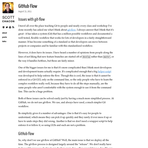 GitHub Flow – Scott Chacon