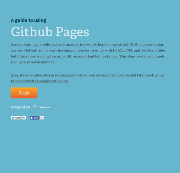 A Guide To Using Github Pages