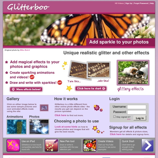 Glitterboo - Create sparkling photo effects and animations