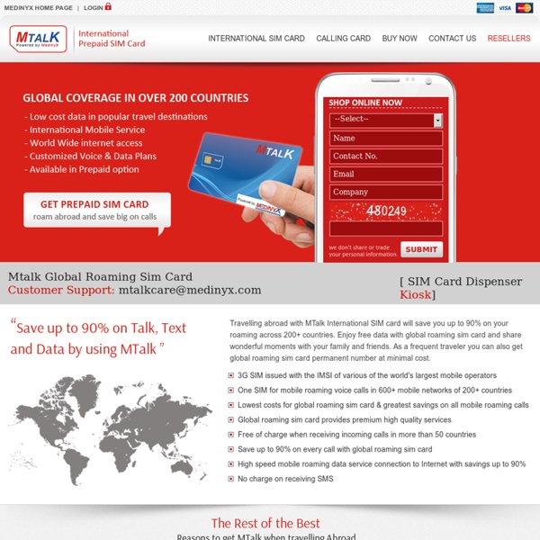 Global Roaming Sim Card, MTalk-International Roaming SIM Card