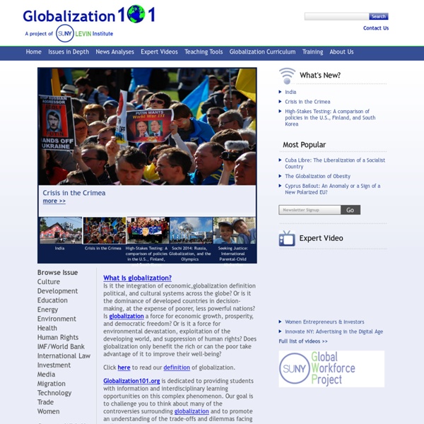 Globalization 101: a student's guide to globalization