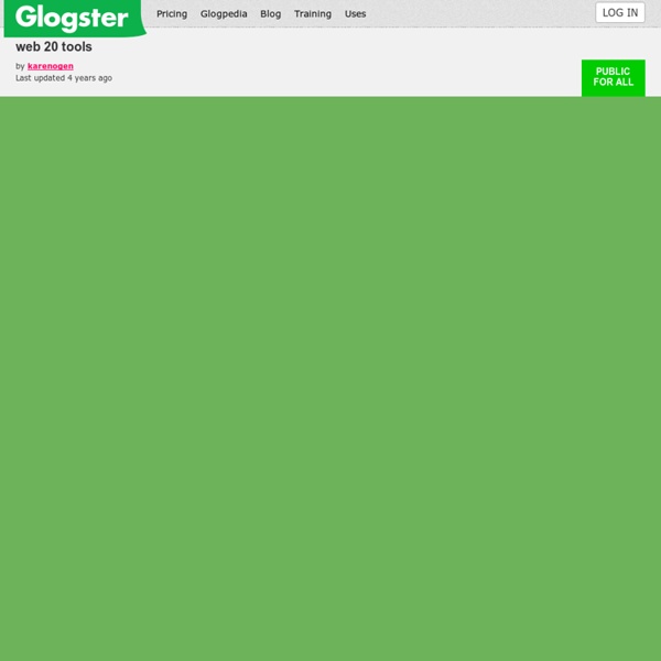 Web 2.0 Tools: Glogster EDU - 21st century multimedia tool