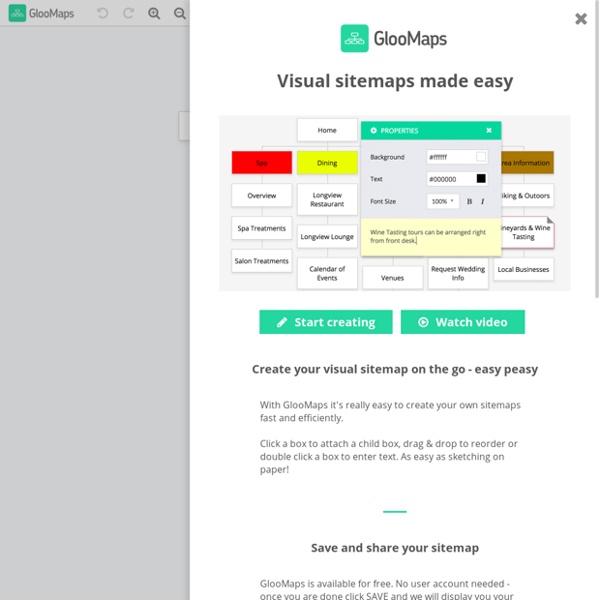 GlooMaps - Visual Sitemap Tool