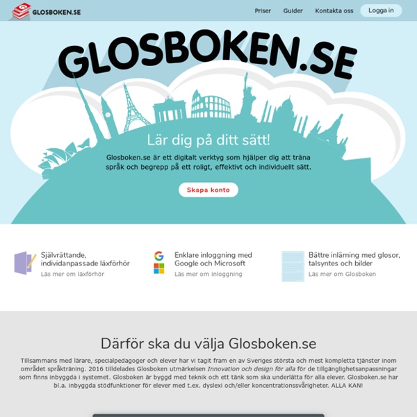 Glosboken.se - Plugga glosor och språk online