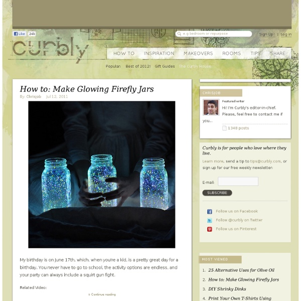 Glowing Firefly Jars