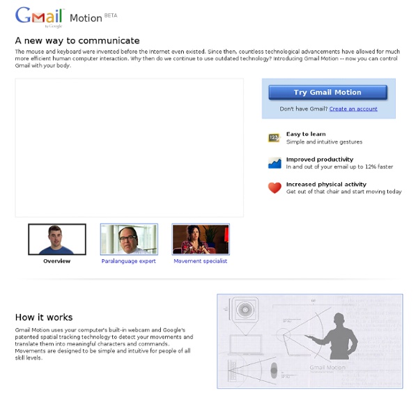 Gmail Motion BETA