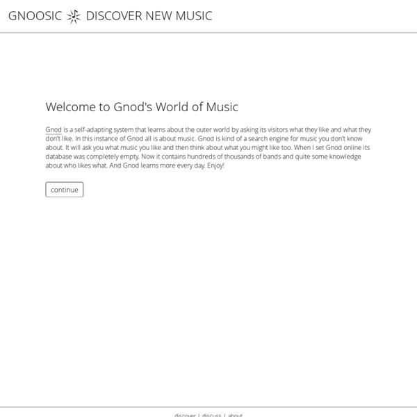 Gnoosic - Discover new Music
