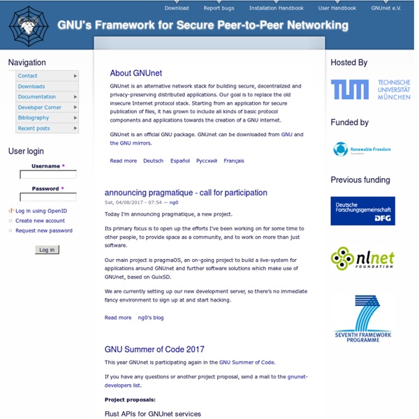 GNU's Framework for Secure Peer-to-Peer Networking