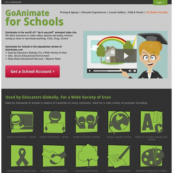 GoAnimate for Schools and Educators