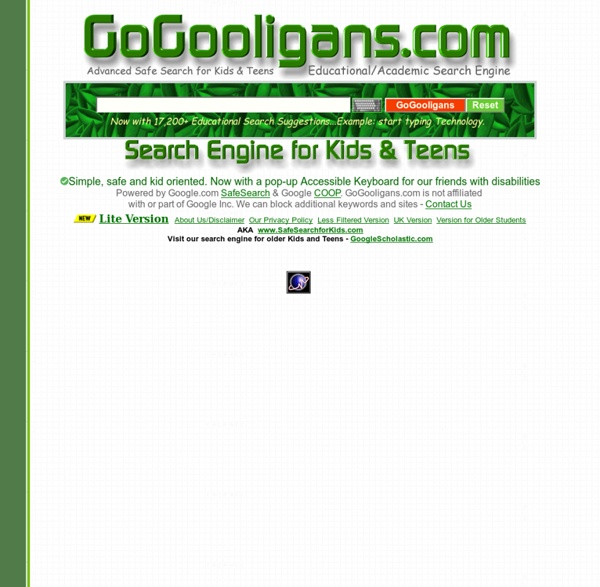 GoGooligans- The Best Search Engine for Kids