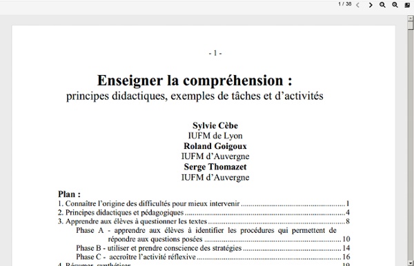 Microsoft Word - Enseigner la compréhension.doc - cebe goigoux thomazet lecture comprehension.pdf
