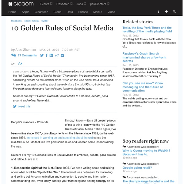 10 Golden Rules of Social Media