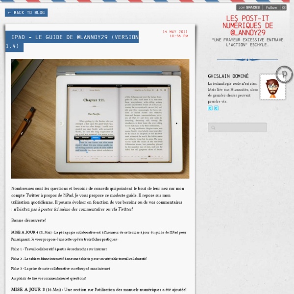 iPad - Le guide de @Lannoy29 (version 1.4) - @Lannoy29's posterous