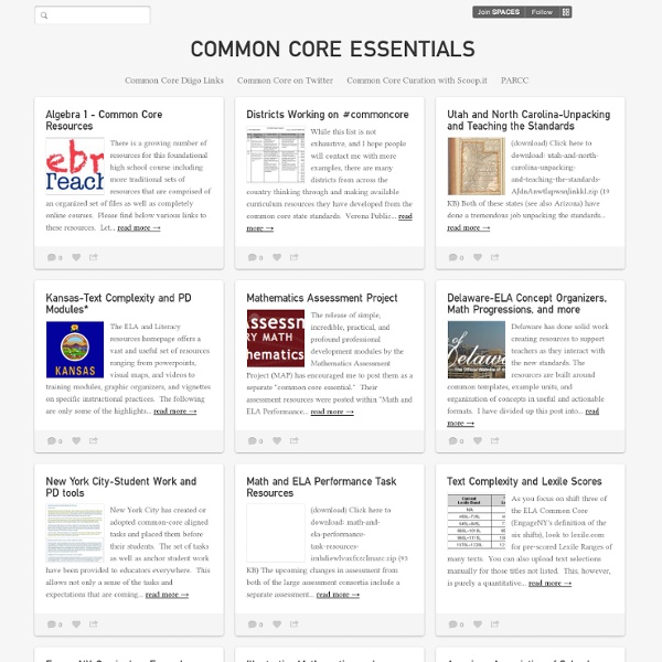 Common Core Essentials - Home