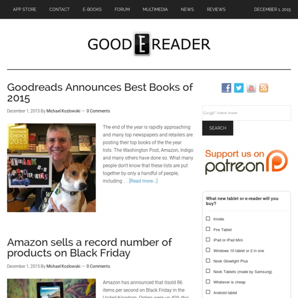 Good E-Reader Blog - Electronic Reader and Tablet Slate PC News