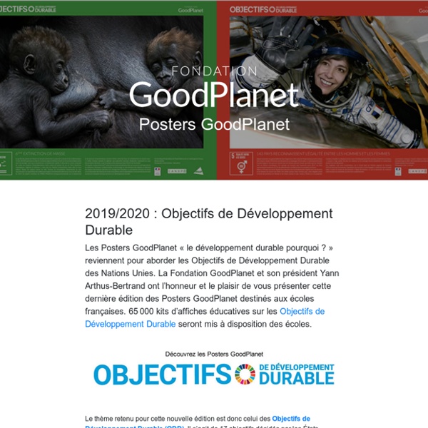 Posters GoodPlanet - Développement Durable