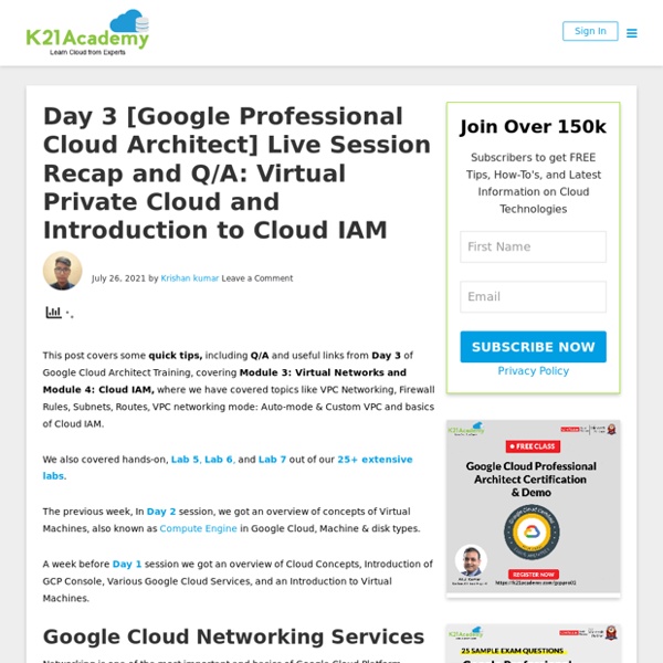 Google Cloud Architect Training