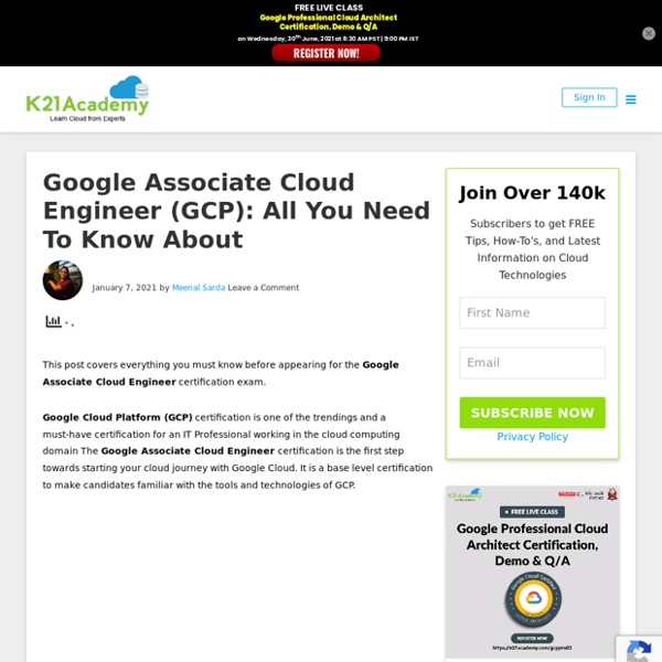 Google Associate Cloud Engineer: All You Need To Know