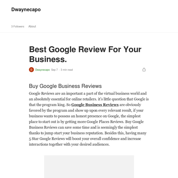 Best Google Review For Your Business.