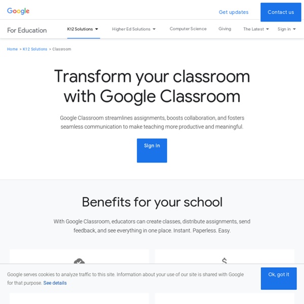 Google Classroom - Organize Classroom Assessments and Acitivities