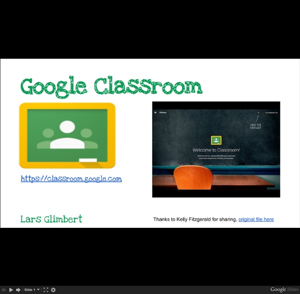 Classroom komma-igång presentation - Google Slides