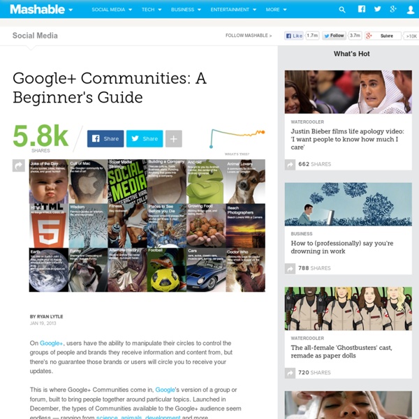 Google+ Communities: A Beginner's Guide
