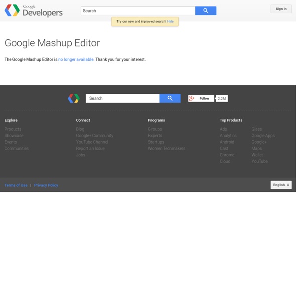 Mashup Editor - Google Code