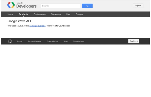 Wave API Overview - Google Wave API - Google Code