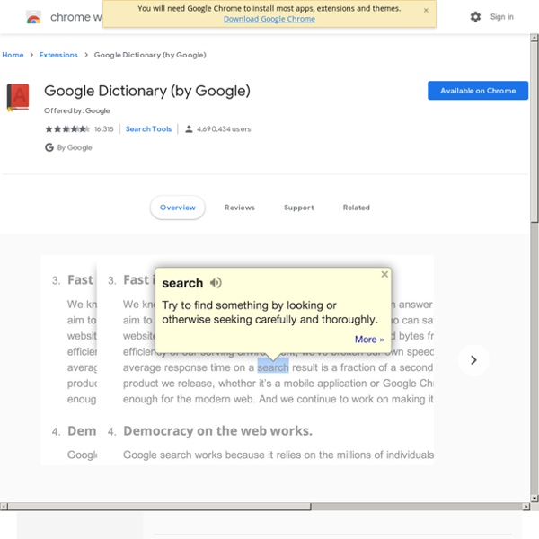 Dictionary (by Google)