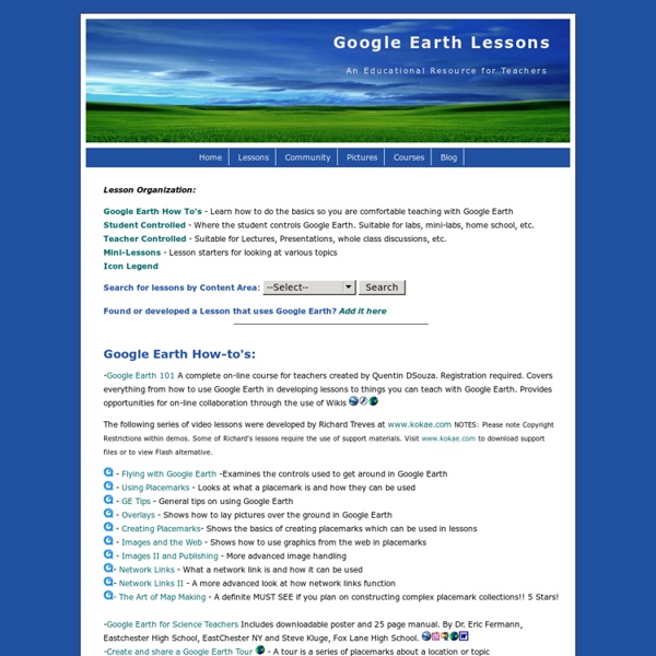 Google Earth Lessons