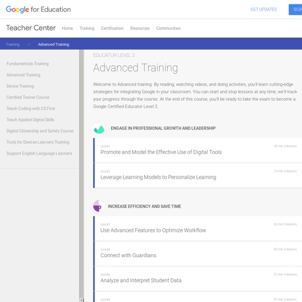 Google for Education: Teacher Center