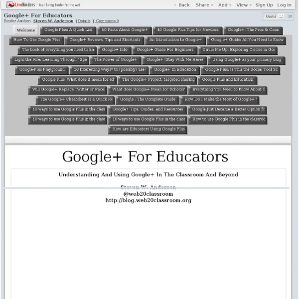 Google+ For Educators