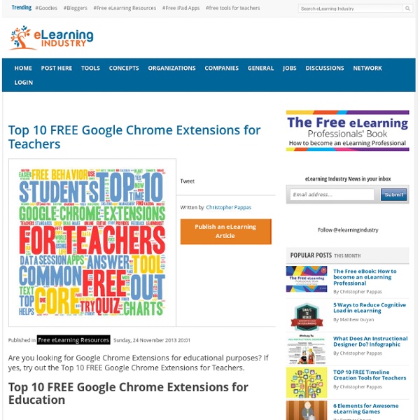 Top 10 FREE Google Chrome Extensions for Teachers