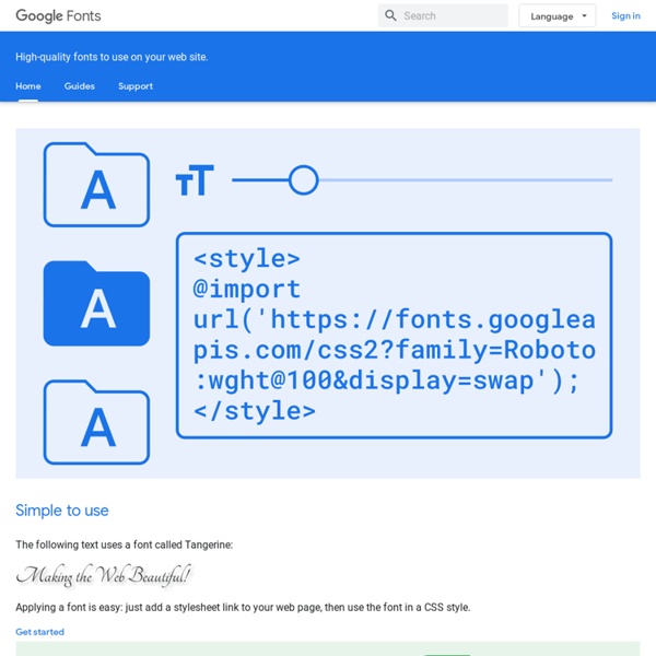 Font API - Google Code