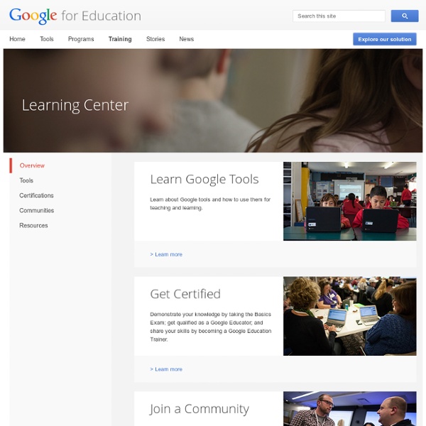Programas de formación: Google Apps for Education