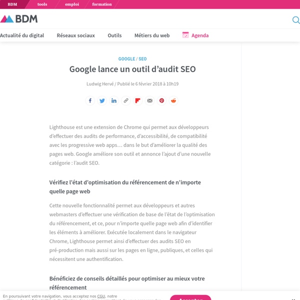 Google lance un outil d'audit SEO