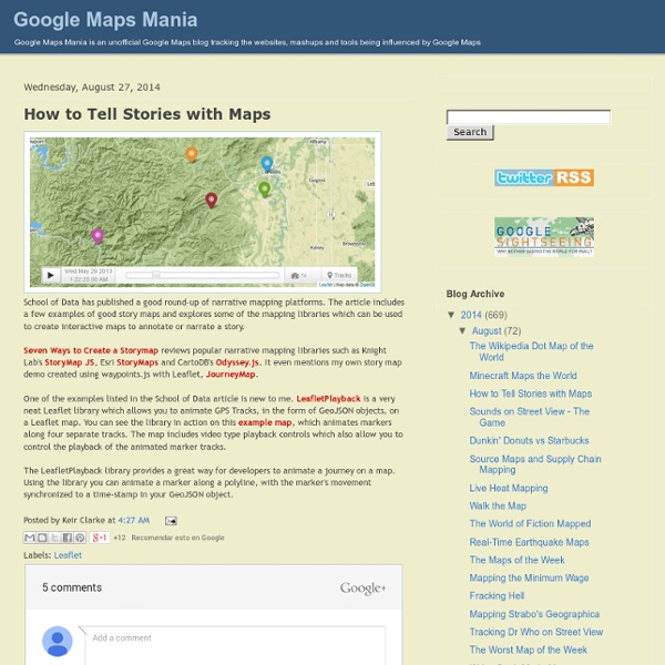 How to Tell Stories with Maps
